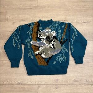 Vintage Rare American Eagle Koala Wool Sweater Small